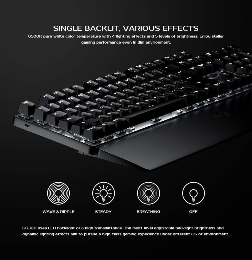 RPM Euro Games Gaming Keyboard with Backlit RGB, with Wrist Support