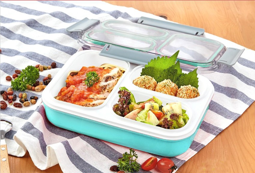 Flipkart SmartBuy Premium Quality Plastic Lunch Box Tiffin  Box 3 Containers Lunch Box 