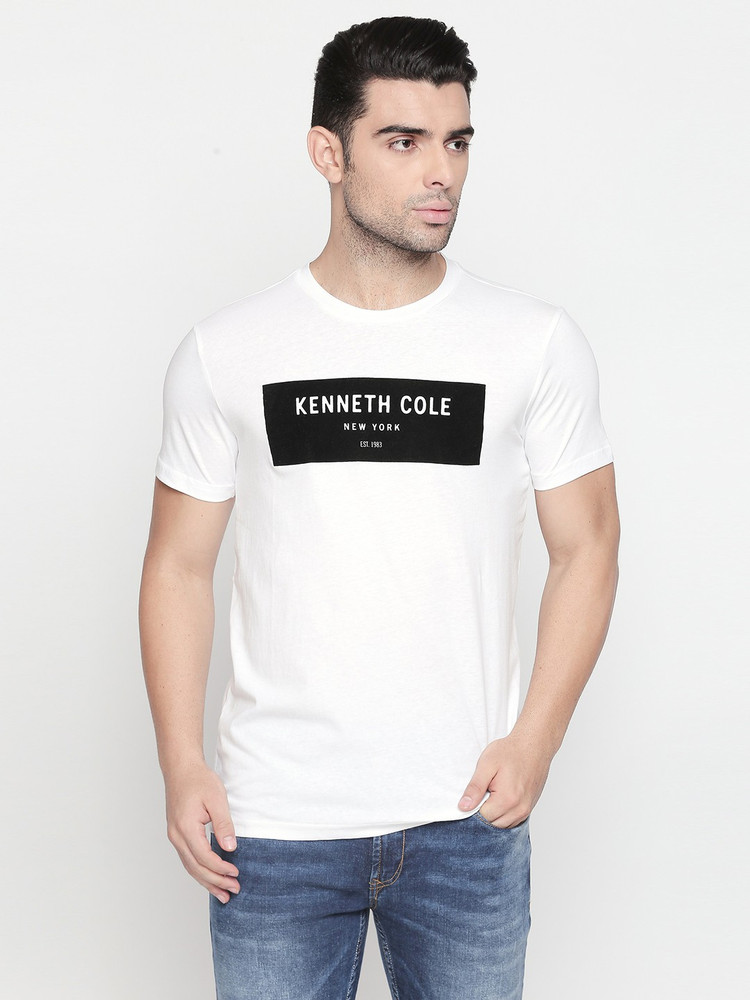 Buy Kenneth Cole Printed Men Round Neck 