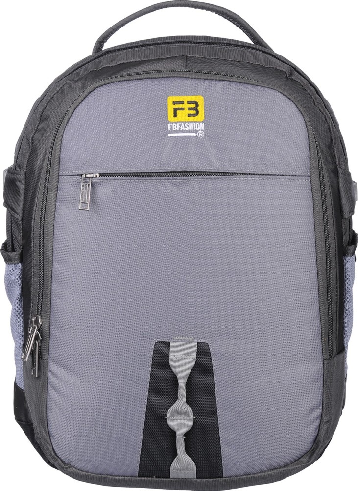 FB FASHION SB740FB 28 L Medium Backpack Black Grey  Price in India   Flipkartcom