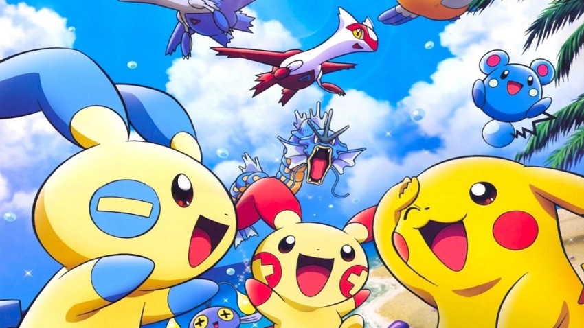 pikachu pokemons sticker poster, anime poster