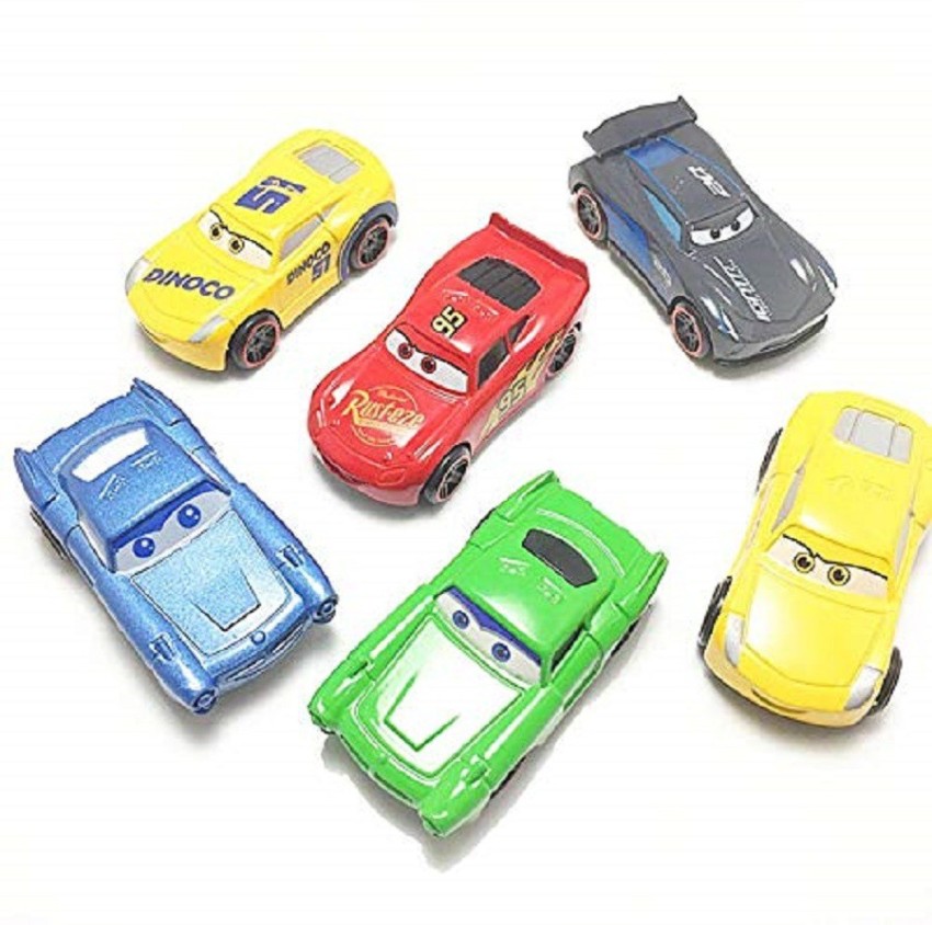 Multicolor Plastic Toys 7 Pieces Set Disney Pixar Cars 3 Lightning