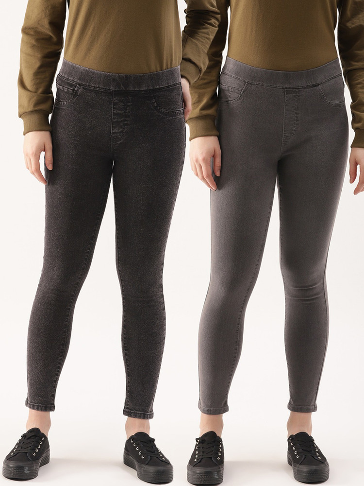 Dressberry Black Jegging Price in India 