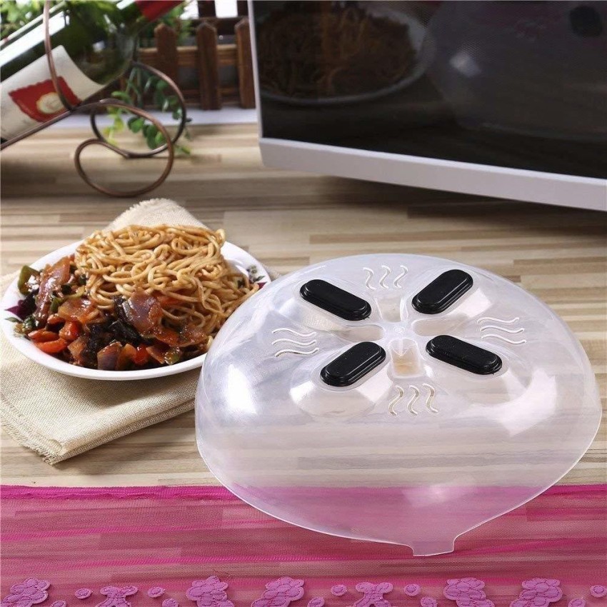 CPEX Magnetic Microwave Plate Cover Splatter Lid - with Steam Vents &  Strong Magnets | Safe BPA Free | Anti Splatter Splash Guard over food keeps