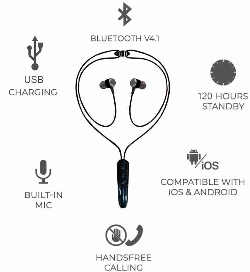 Magnetic Wood Bluetooth Earbuds - Necklace Style