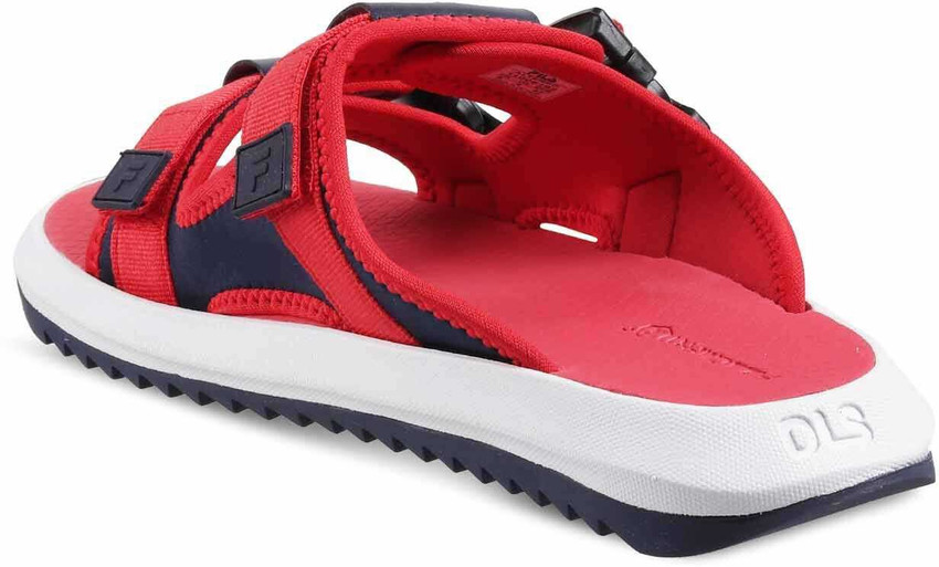 fila sandals mens red