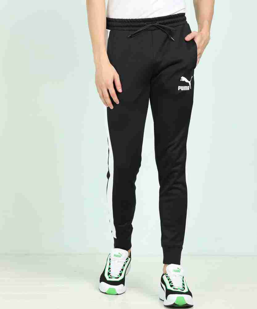 PUMA Iconic T7 Track Pant CUFF Solid Men White, Black Track Pants - Buy PUMA  Iconic T7 Track Pant CUFF Solid Men White, Black Track Pants Online at Best  Prices in India