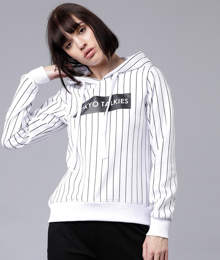Tokyo Talkies Full Sleeve Striped Women Sweatshirt - Buy Tokyo Talkies Full  Sleeve Striped Women Sweatshirt Online at Best Prices in India | Flipkart .com