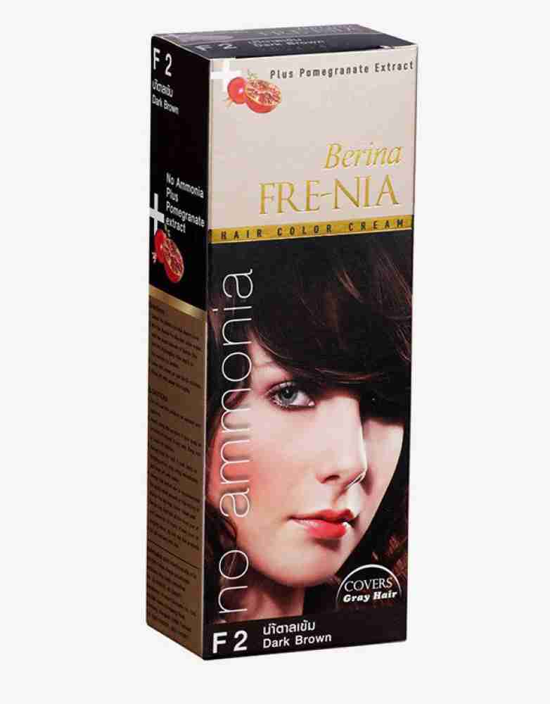 Berina Dark Brown FRE-NIA Hair Color Cream , Dark Brown FRE-NIA Hair Color  Cream - Price in India, Buy Berina Dark Brown FRE-NIA Hair Color Cream ,  Dark Brown FRE-NIA Hair Color