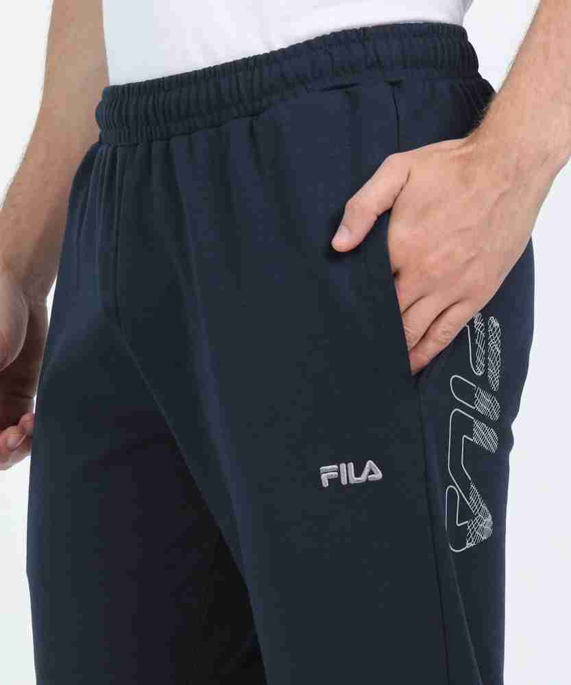 FILA Printed Men Blue Track Pants - Buy FILA Printed Men Blue Track Pants  Online at Best Prices in India