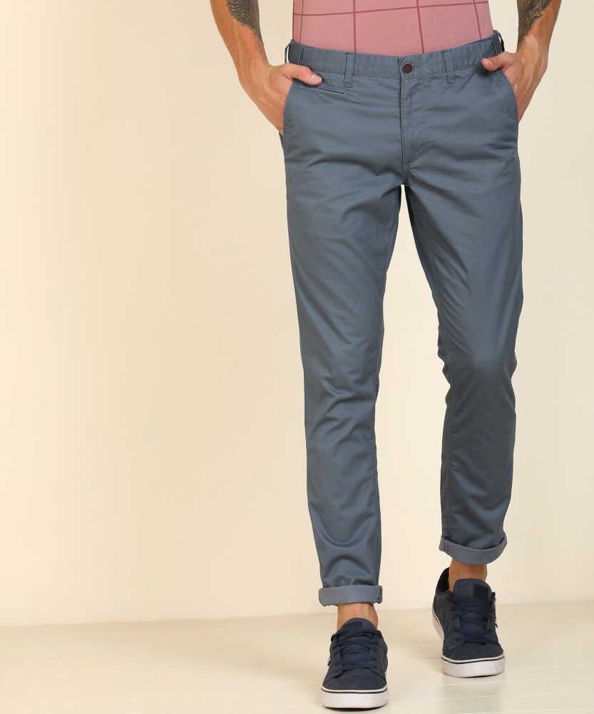 Buy Grey Solid Ultra Slim Fit Formal Trousers online  Looksgudin