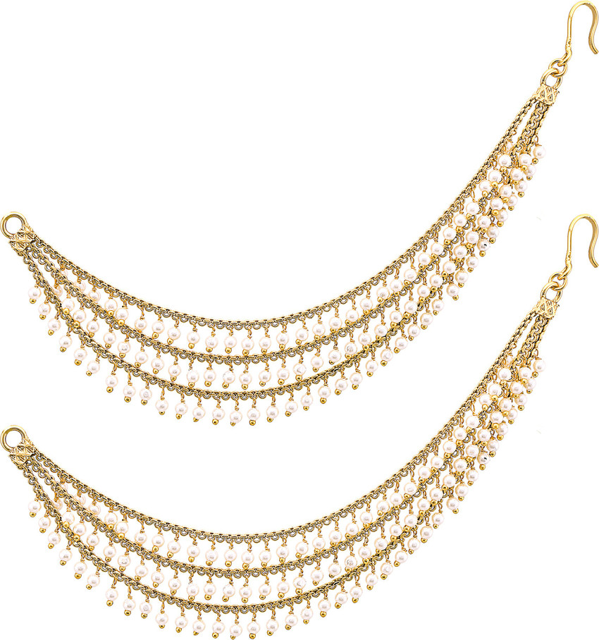 Top 134+ earring with chain indian seven.edu.vn