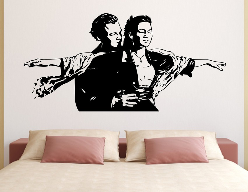 Wallzone 110 cm Titanic Jack & Rose Removable Sticker Price in India - Buy  Wallzone 110 cm Titanic Jack & Rose Removable Sticker online at 