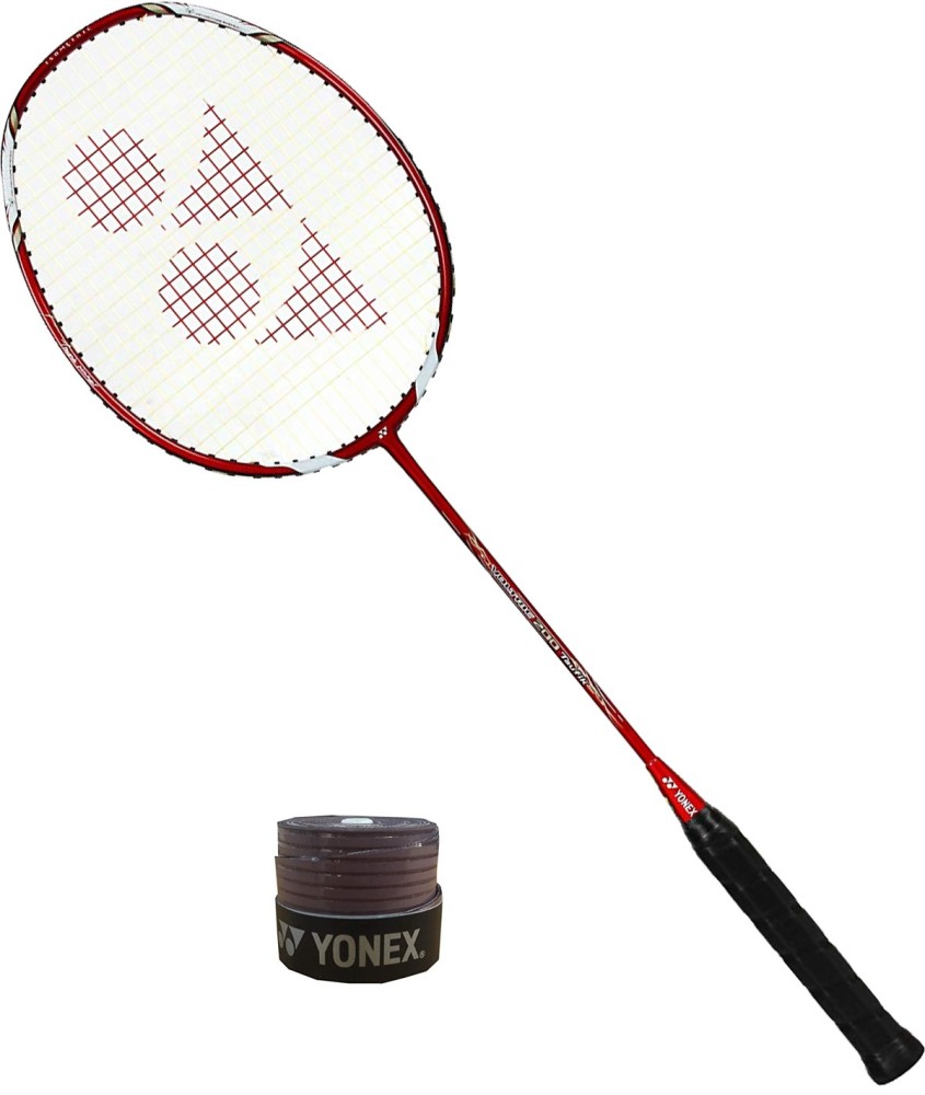 YONEX Best Training Racquet of Voltric Series 200 Taufik Red Strung With Super etec Grip Badminton Kit