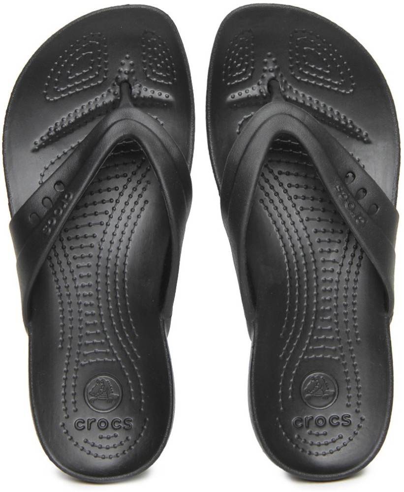 CROCS Kadee Flip Flops - Buy Black Color CROCS Kadee Flip Flops Online at  Best Price - Shop Online for Footwears in India | Flipkart.com