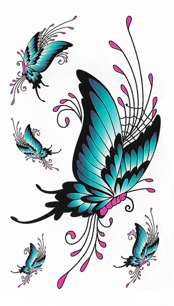 30 Pieces Unique Colorful Temporary Tattoo Stickers For Adults Women Girls  Flower Butterfly Body Art Tattoos Sheet Bride Sexy Wedding Colorful   Amazonin Beauty