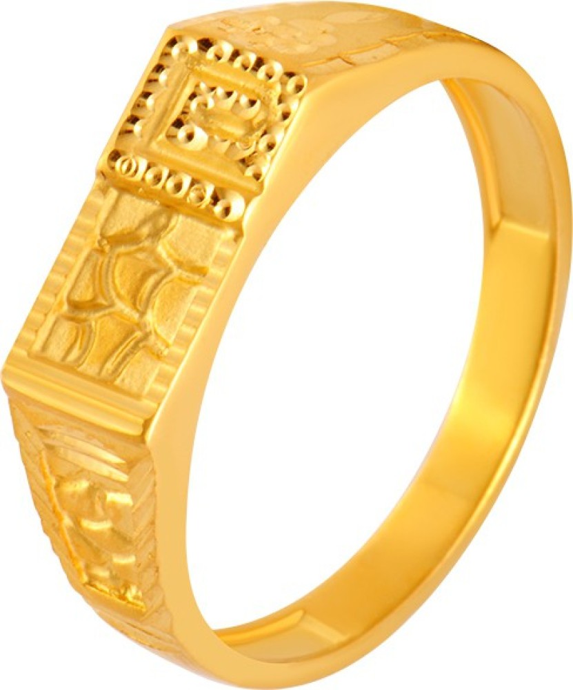 Pc Chandra Jewellers Men'S Collection 22Kt Yellow Gold Ring Price In India  - Buy Pc Chandra Jewellers Men'S Collection 22Kt Yellow Gold Ring Online At  Flipkart.Com