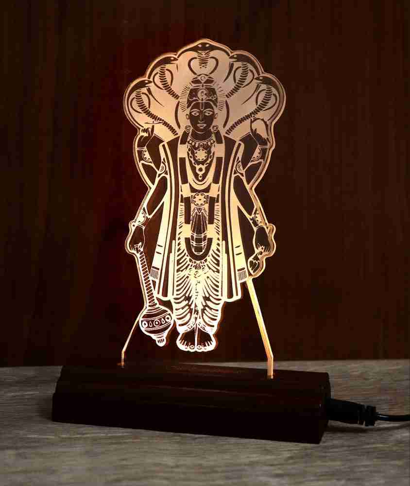 SohamCreations The Lord Vishnu 3D illusion Acrylic Table Lamp ...