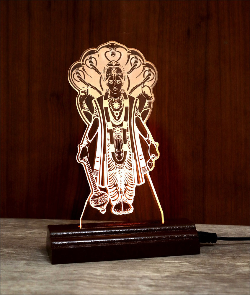 Goddess The Lord Vishnu 3D illusion Acrylic Table Lamp(Color ...