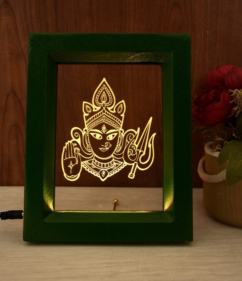 SohamCreations The Maa Durga 3D illusion Acrylic Base Table Lamp ...