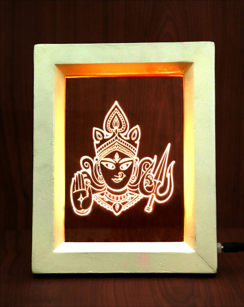 Modak The Maa Durga 3D illusion Acrylic Table Lamp Table Lamp ...