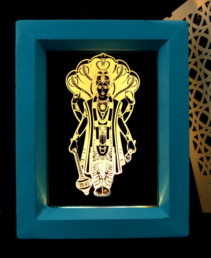 Modak The Lord Vishnu 3D illusion Acrylic Base Table Lamp for ...