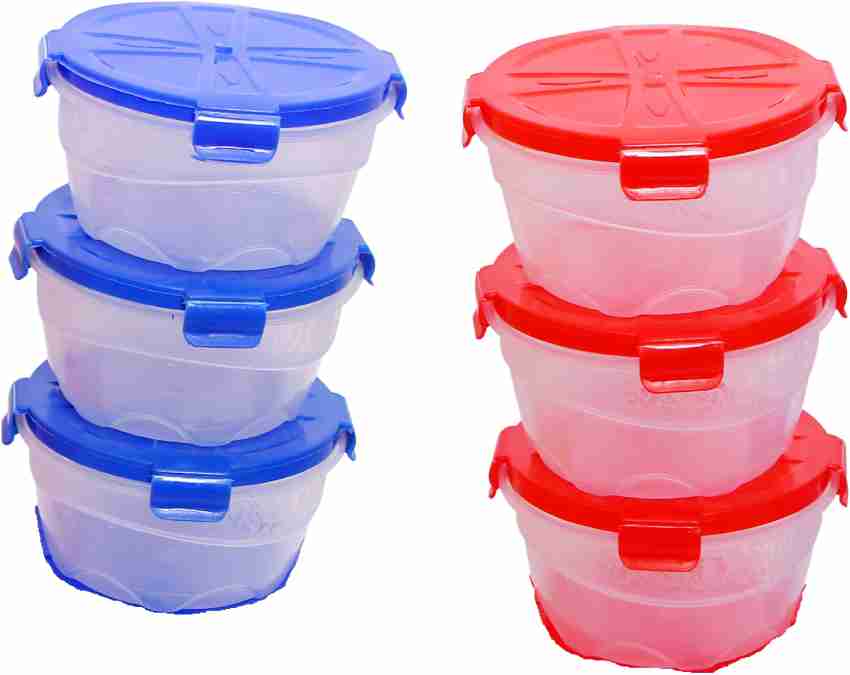 Plastic 6 Compartment Lunch Boxes, 200 mL