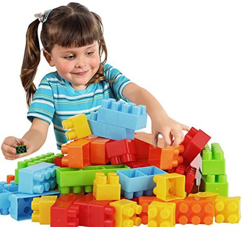 FRAONY Creativity 100 Pcs Blocks Game Set for Children My Smart Block Set,  Educational Building Easy Design Model Kids Home Fun Toy Both Boys and  Girls - Creativity 100 Pcs Blocks Game