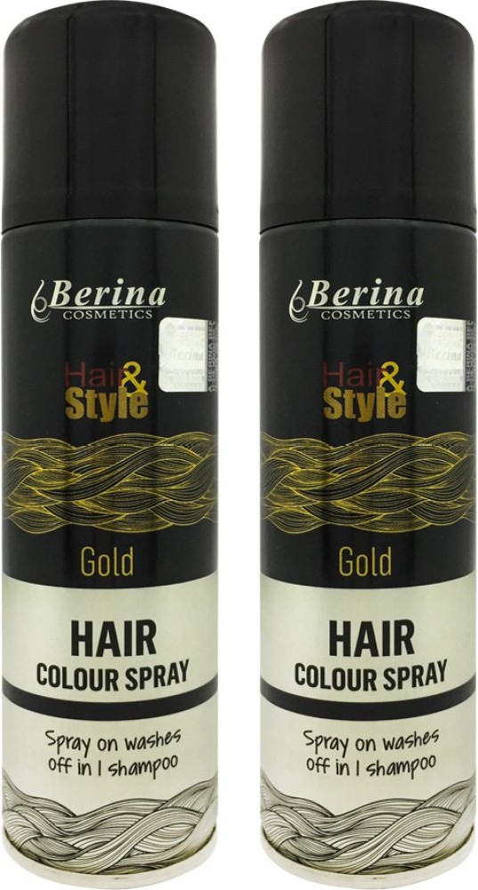 Yuency sky blue gold hair color temporary spray washable water proof  sky  blue gold  Price in India Buy Yuency sky blue gold hair color temporary  spray washable water proof 