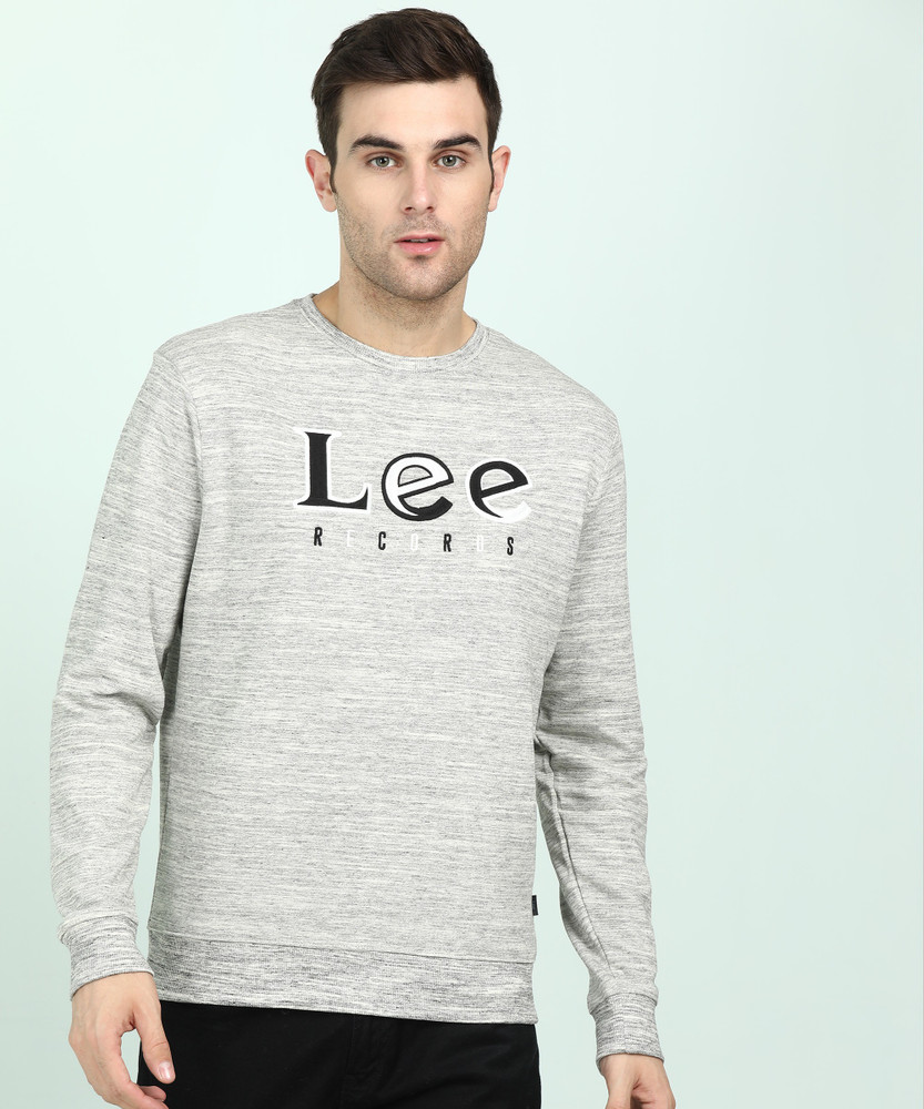 LEE Full Sleeve Solid Men Sweatshirt 