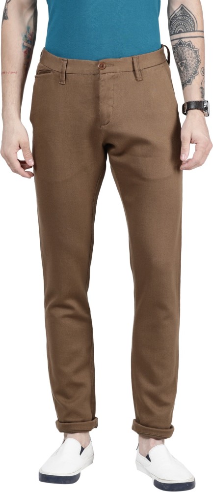 Rigs  Rags Slim Fit Men Brown Trousers  Buy Rigs  Rags Slim Fit Men  Brown Trousers Online at Best Prices in India  Flipkartcom