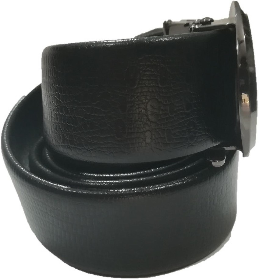LV Men Formal Black Genuine Leather Belt Black - Price in India
