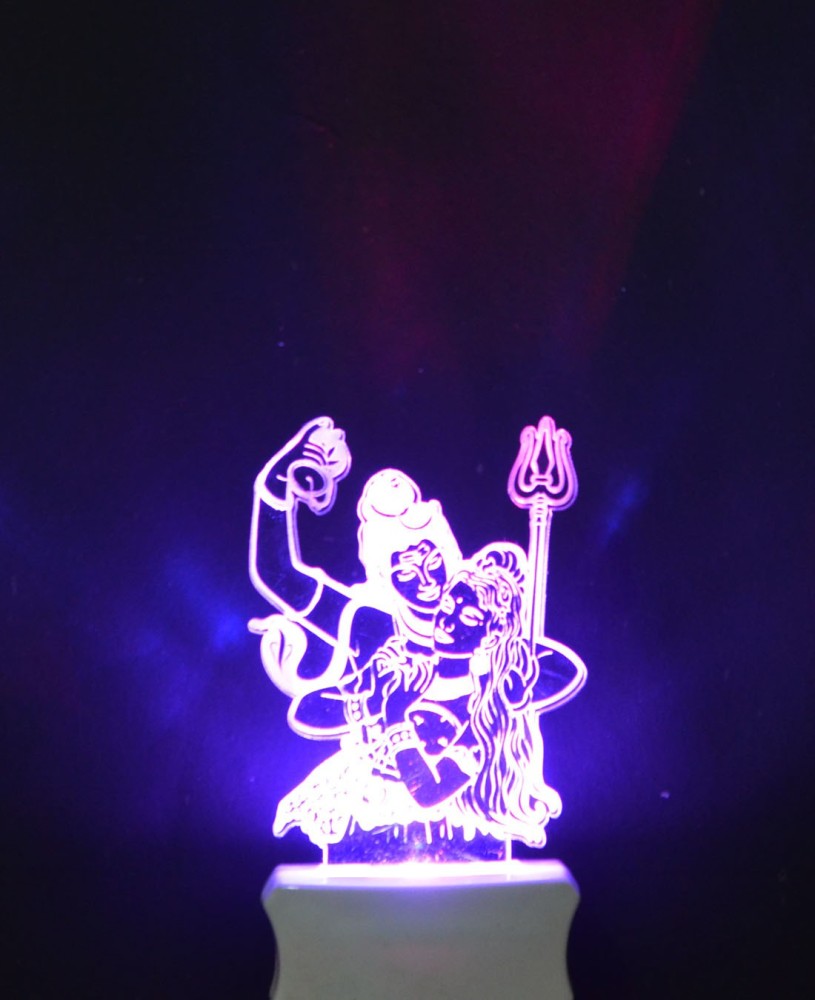 Gojeeva The Lord Shiv Parvati 3D illusion Night Lamp is Extremely ...