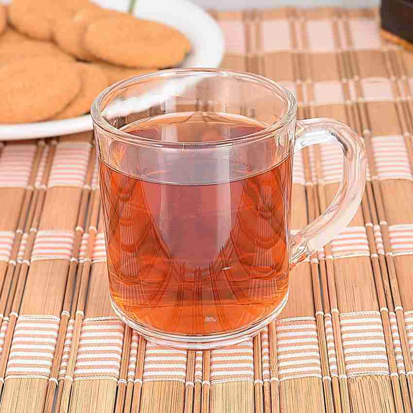 Beadart Glass Tea and Coffee Cup, Cute Tea Cups, 200 ml, Set of 6 (Clear,  Cup Set) Glass Coffee Mug Price in India - Buy Beadart Glass Tea and Coffee  Cup, Cute