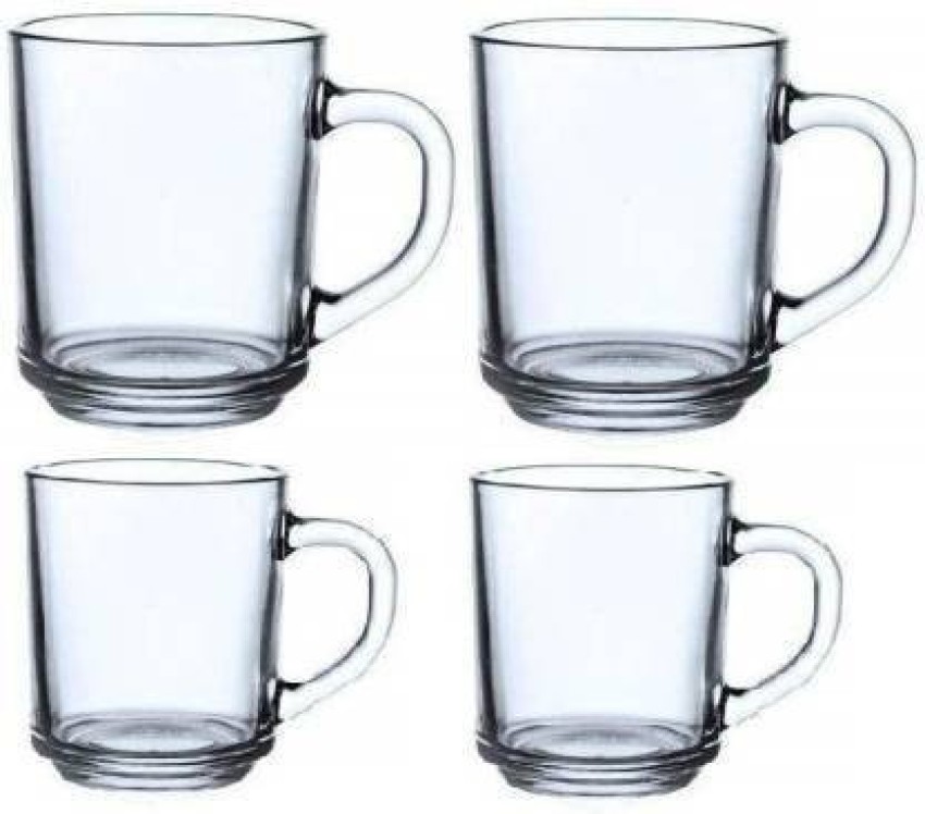 Shiv Kraft Glasss With Handle For Tea / Milk / Coffee - 200 ml Glass Coffee  Mug Price in India - Buy Shiv Kraft Glasss With Handle For Tea / Milk /