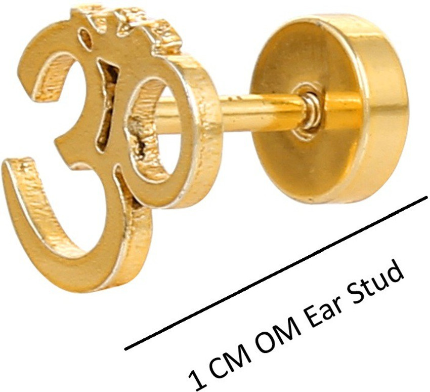 Aggregate more than 78 om earrings for men best esthdonghoadian