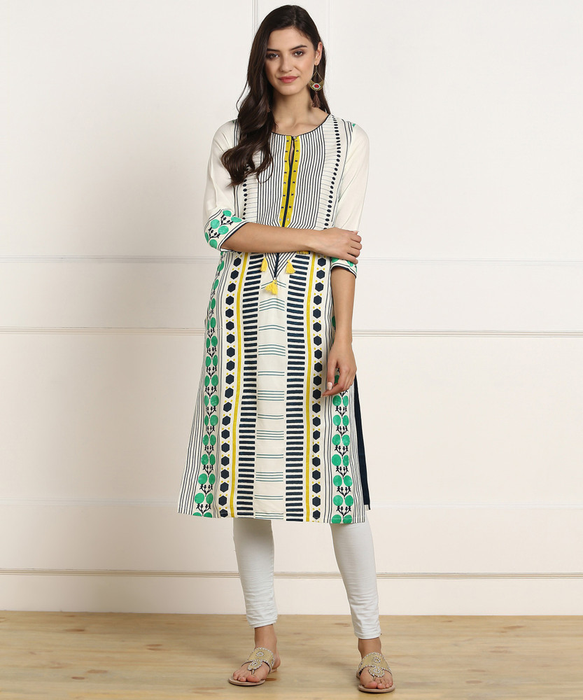 W Women Printed Straight Kurta Buy W Women Printed Straight