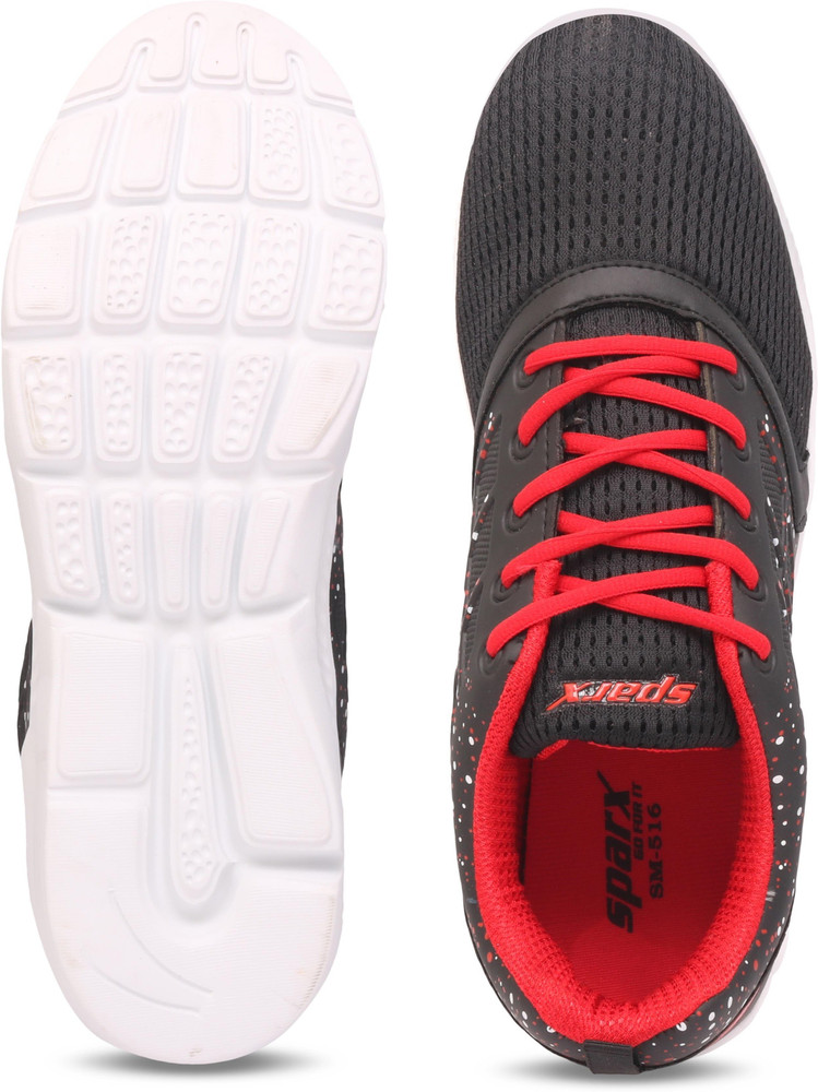 Sparx Men SM-516 Black Red Running 