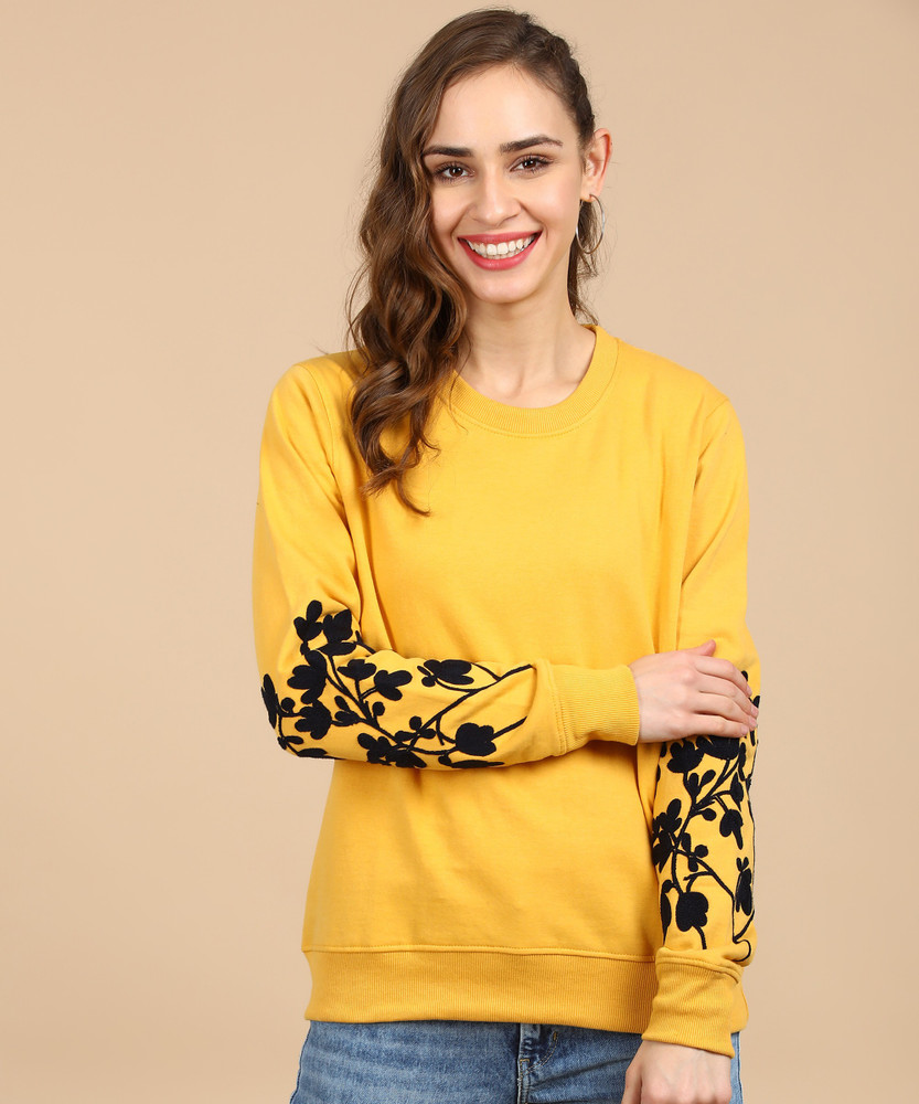 Tokyo Talkies Full Sleeve Embroidered Women Sweatshirt - Buy Tokyo Talkies  Full Sleeve Embroidered Women Sweatshirt Online at Best Prices in India |  Flipkart.com
