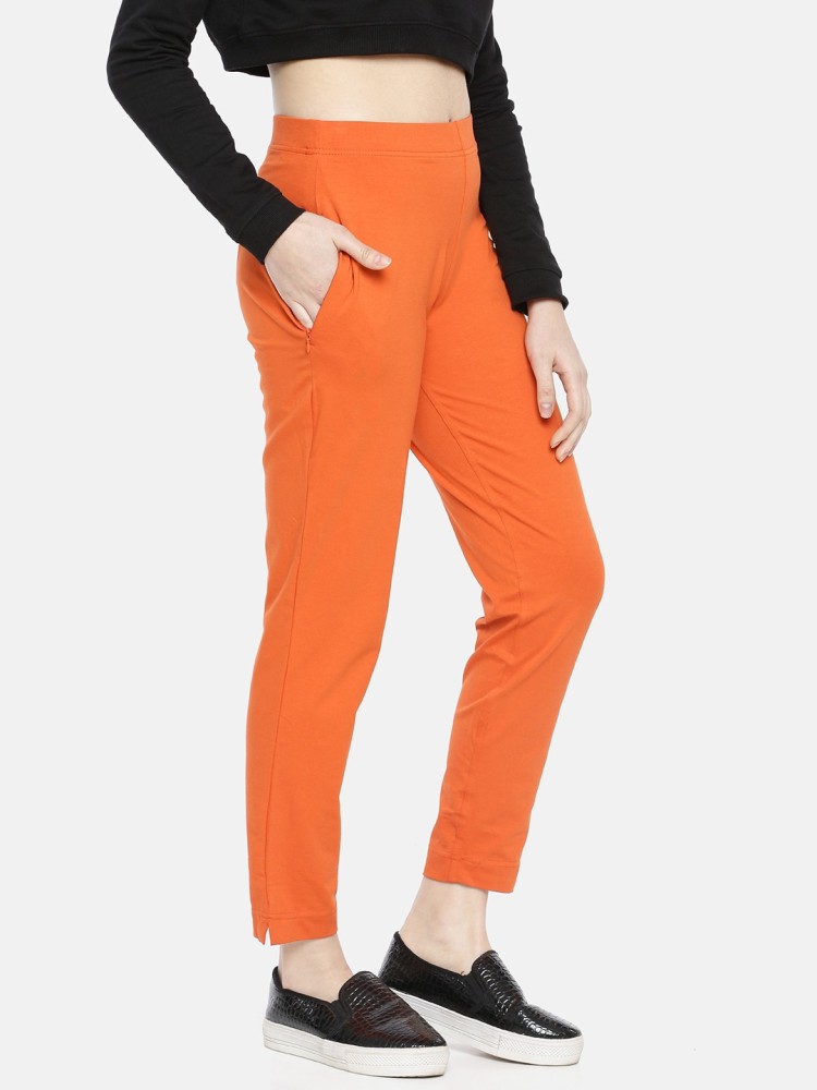 Bright orange wideleg pant  Vero Moda  Shop Womenu2019s Straight Leg  Pants Online In Canada  Simons