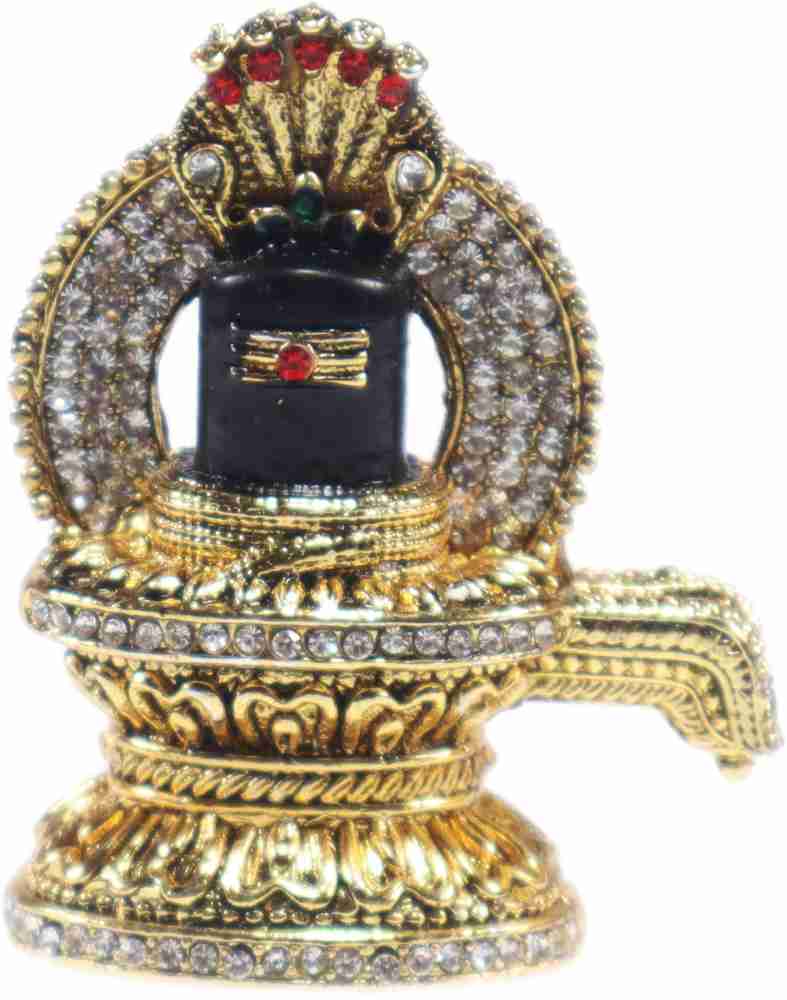 anagha Shivling with sparkling stones and Vahan Yantra in acrylic ...