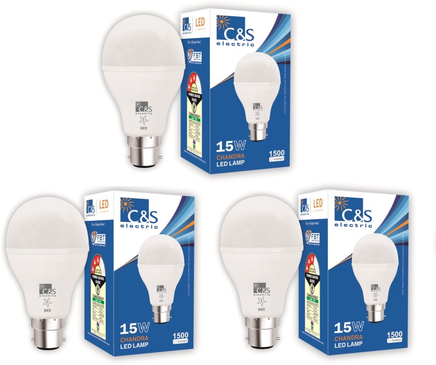 C&S ELECTRIC 15 W Standard B22 LED Bulb Price in India - Buy C&S
