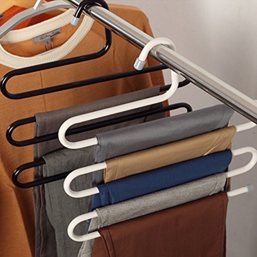 Pants Hangers 5 Layers Metal Slack Magic Hangers Nonslip Foam Padded Swing  Arm Space Saving Hanger  Fruugo IN