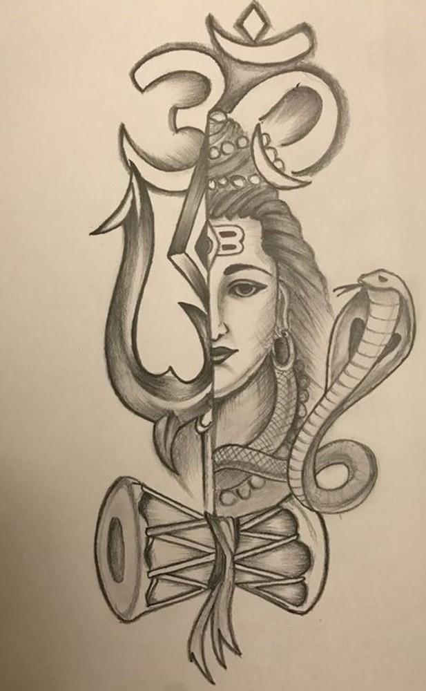Shiva Trishul | Trishul tattoo designs, Shiva tattoo design, Om tattoo  design