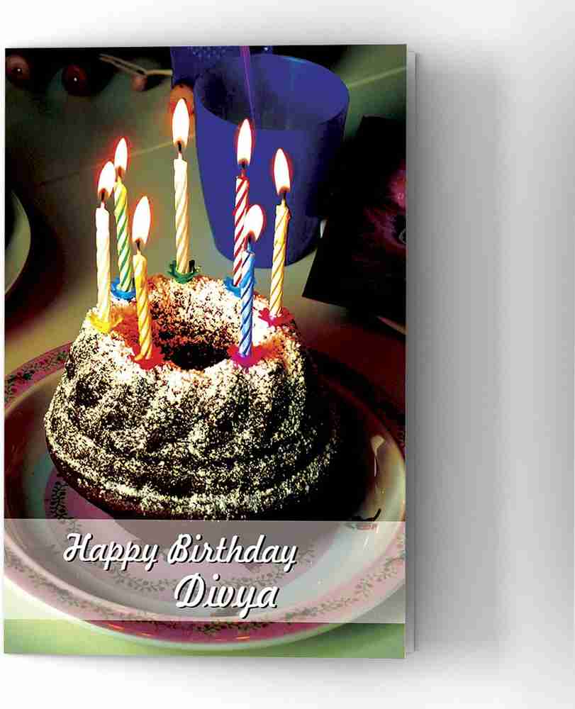 Abaronee Happy Birthday Divya HDC001 Greeting Card Price in ...