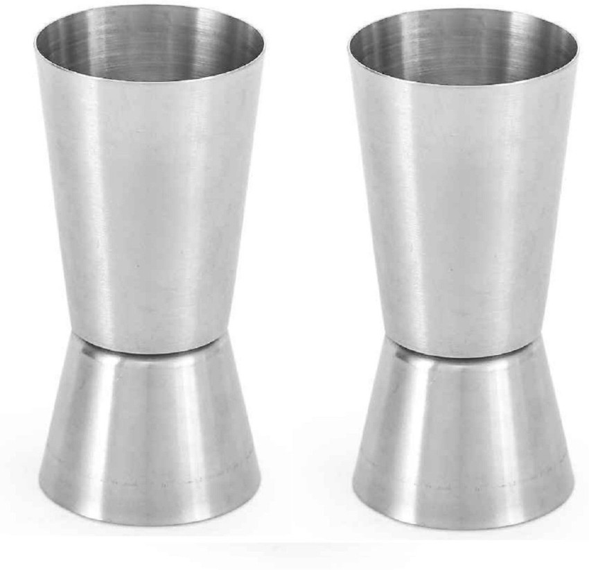 Bartender Measuring Cup 2pieces Of Different Capacity Stainless Steel Shot  Measure