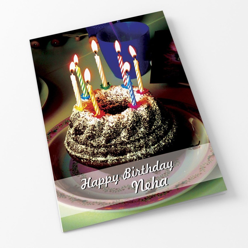 Happy Birthday Neha Cake Balloon - Greet Name