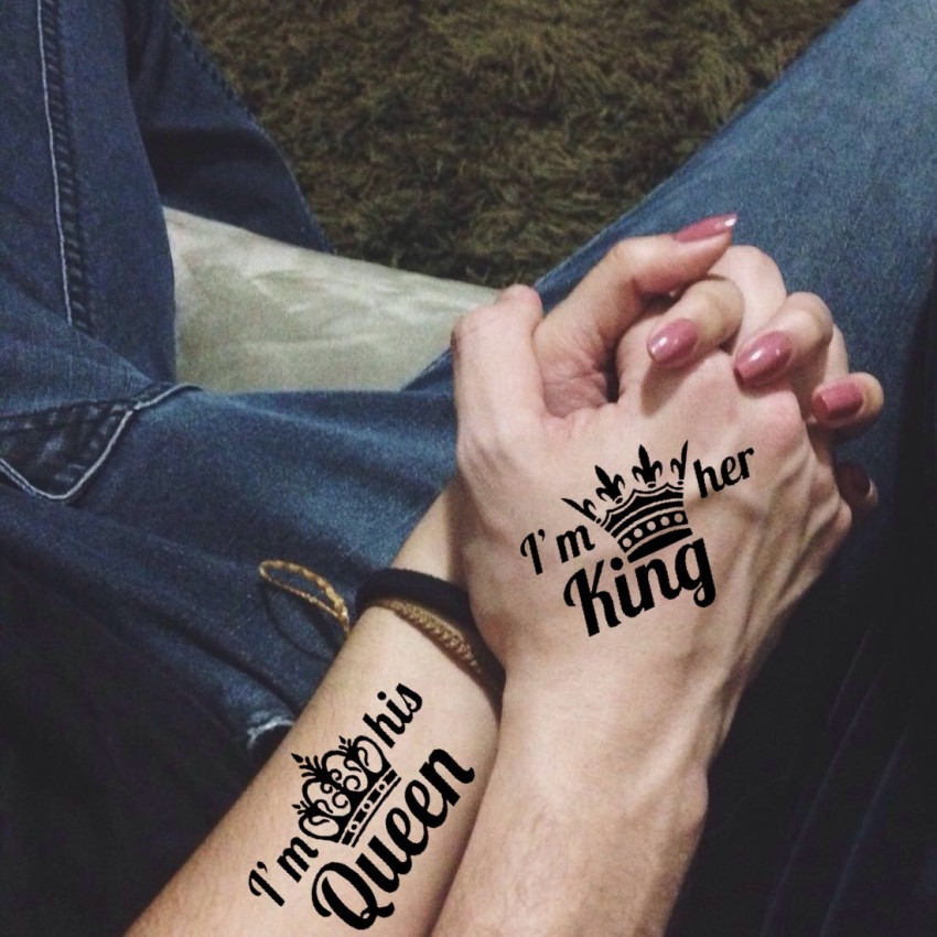 Tattoo King and Queen: King Queen Tattoo for Couples.