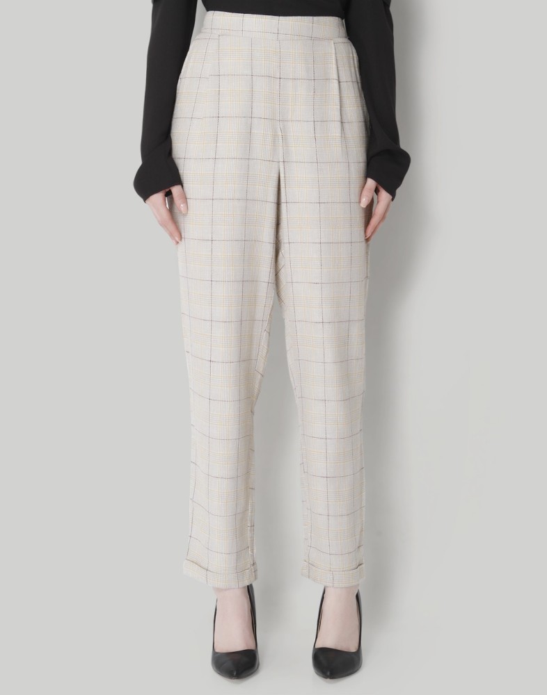 VERO MODA Relaxed Women White Trousers  Buy Snow White VERO MODA Relaxed  Women White Trousers Online at Best Prices in India  Flipkartcom