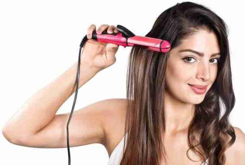 Ceramic coated hair clearance straightener